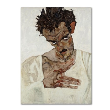 Egon Schiele 'Self Portrait' Canvas Art,24x32